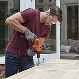 BLACK+DECKER 500W Hammer Drill BEH200-GB with Side Handle, 0-49300 BPM view 2