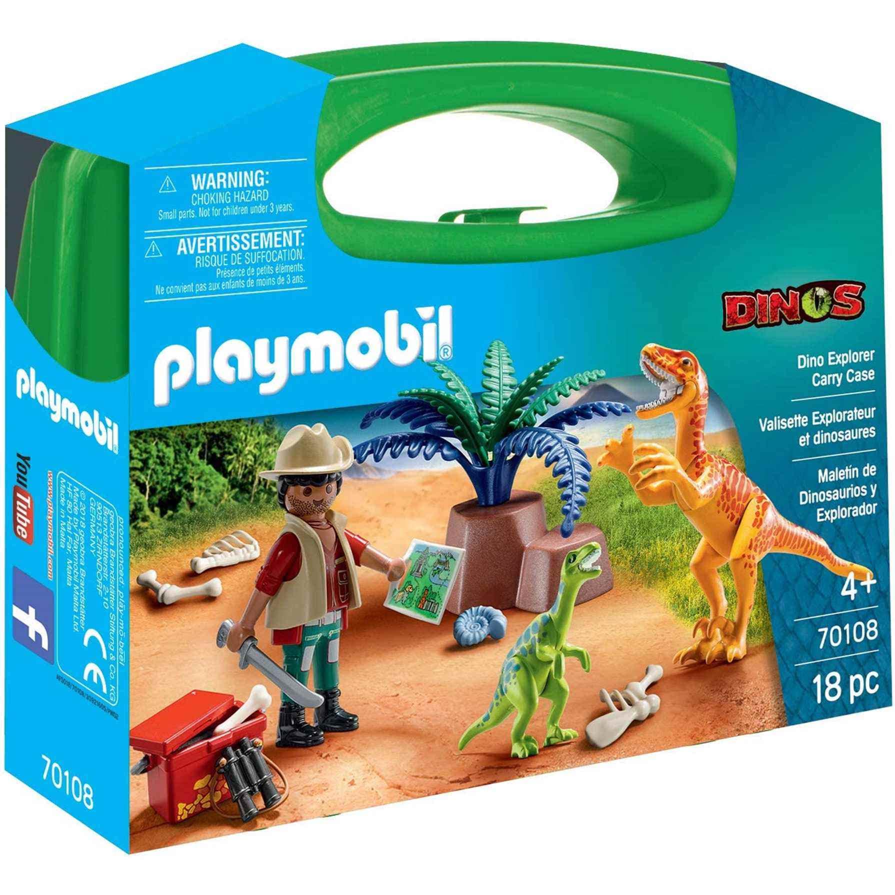 Playmobil 70108 Dinos Dinosaur Explorer Large Carry Case