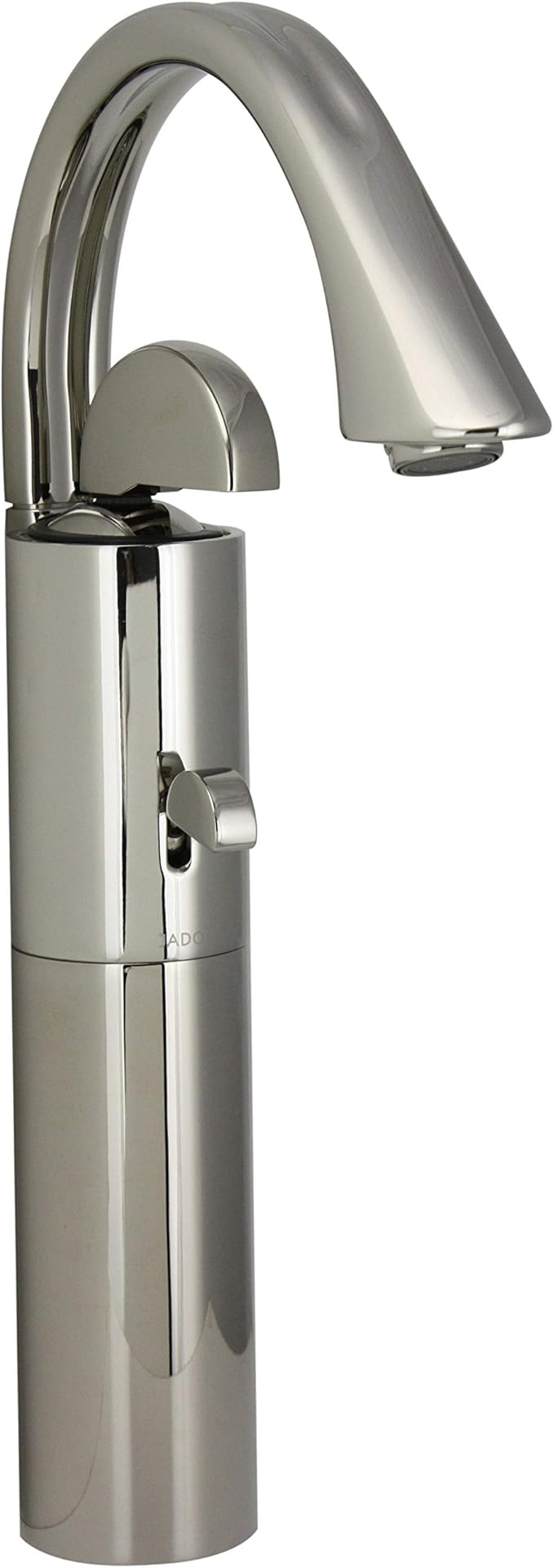 Jado Platinum Nickel Arcato Monoblock Vessel Faucet with PopUp Touch