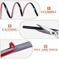 Peel and Stick Tile Edge Trim 25Ft L-Shape Tile