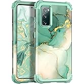Rancase for Galaxy S20 FE 5G Case,Three Layer Heavy Duty Shockproof Protection Hard Plastic Bumper +Soft Silicone Rubber Protective Case for Samsung Galaxy S20 FE 5G,Green