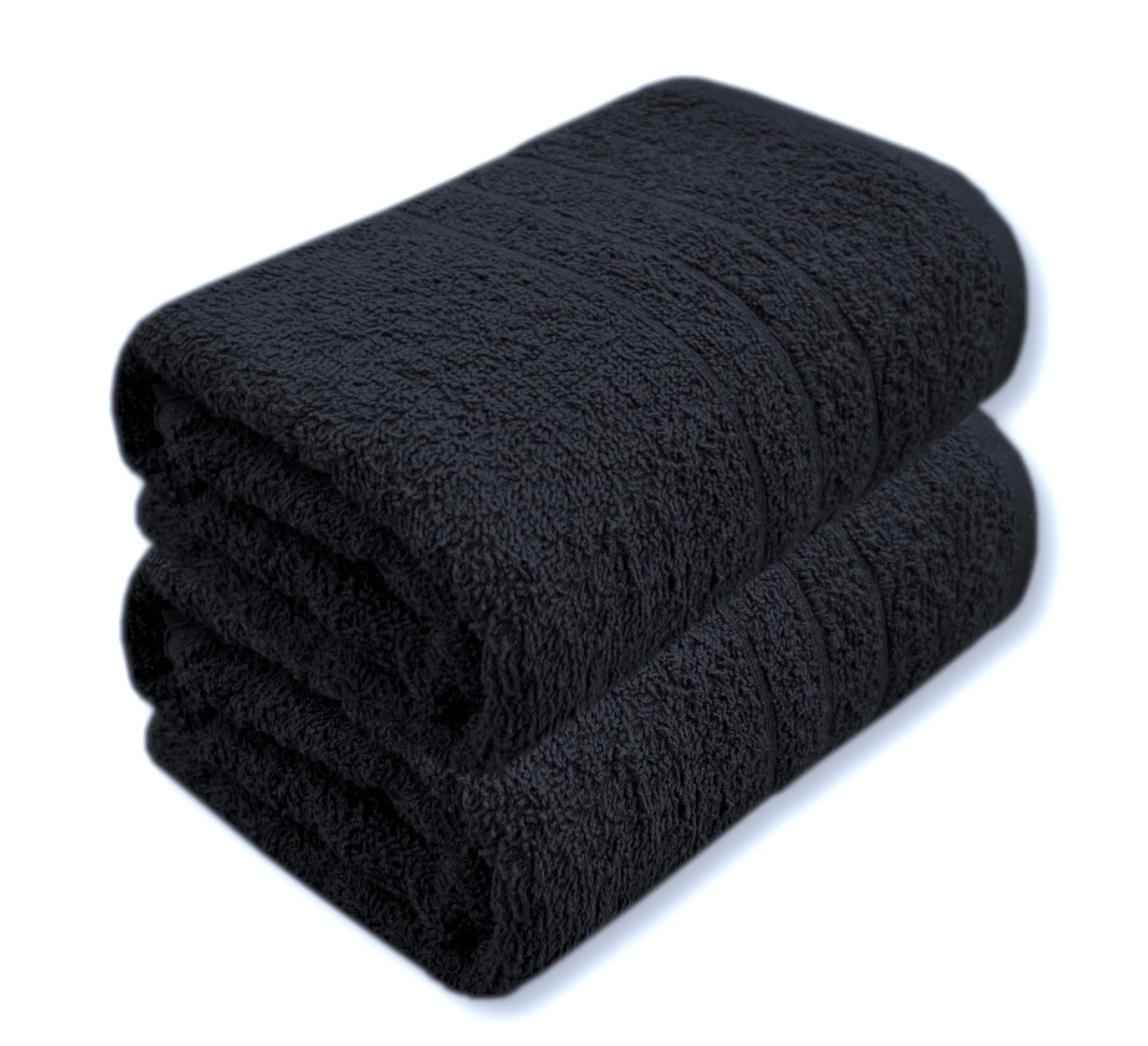 A & B TRADERS Bath Sheets Big Size Large Jumbo Towels Pure Egyptian Cotton Quick Dry Soft Bathroom Towels (Bath Sheet, Black)