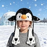 ZONESTA Plush Ear Moving Jumping Hat,Cute Fluffy Cap, Soft Warm HeadWear