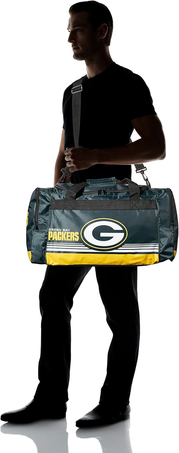 Green Bay Packers Medium Striped Core Duffle Bag : Clothing