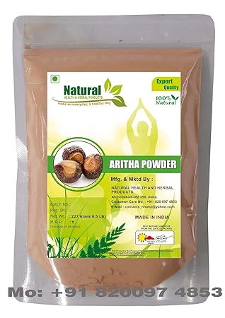 Natural Health and Herbal Products Reetha Powder, 227 g