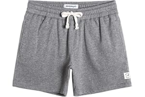 MaaMgic 5.5" Mens Athletic Gym Shorts with Pockets,Elastic Waist Quick Dry Breathable Workout Short Pants