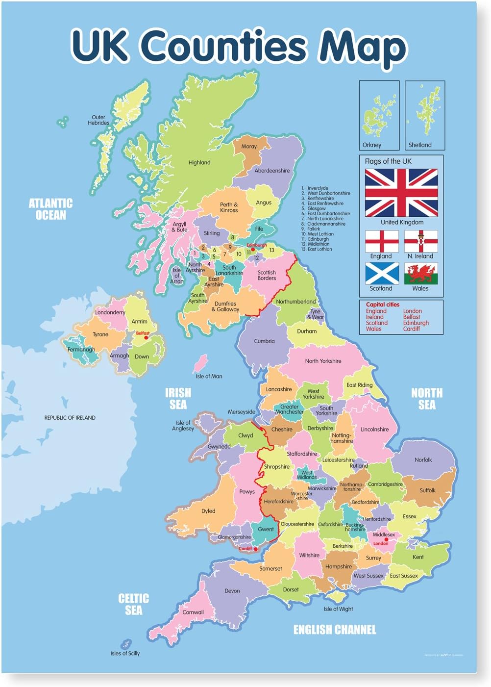 Free Printable Map Of Uk Counties Free Printable Map Of Uk Counties