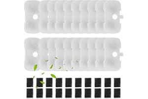 SORON 20 Packs Filter Replacement Compatible with PETLIBRO Cat Water Fountain PLWF005/PLWF105/PLWF115/PLWF106/PLWF116/PLWF305, Upgrade Replacement Filters Fit Pet libro Water Fountain, Easy to Install