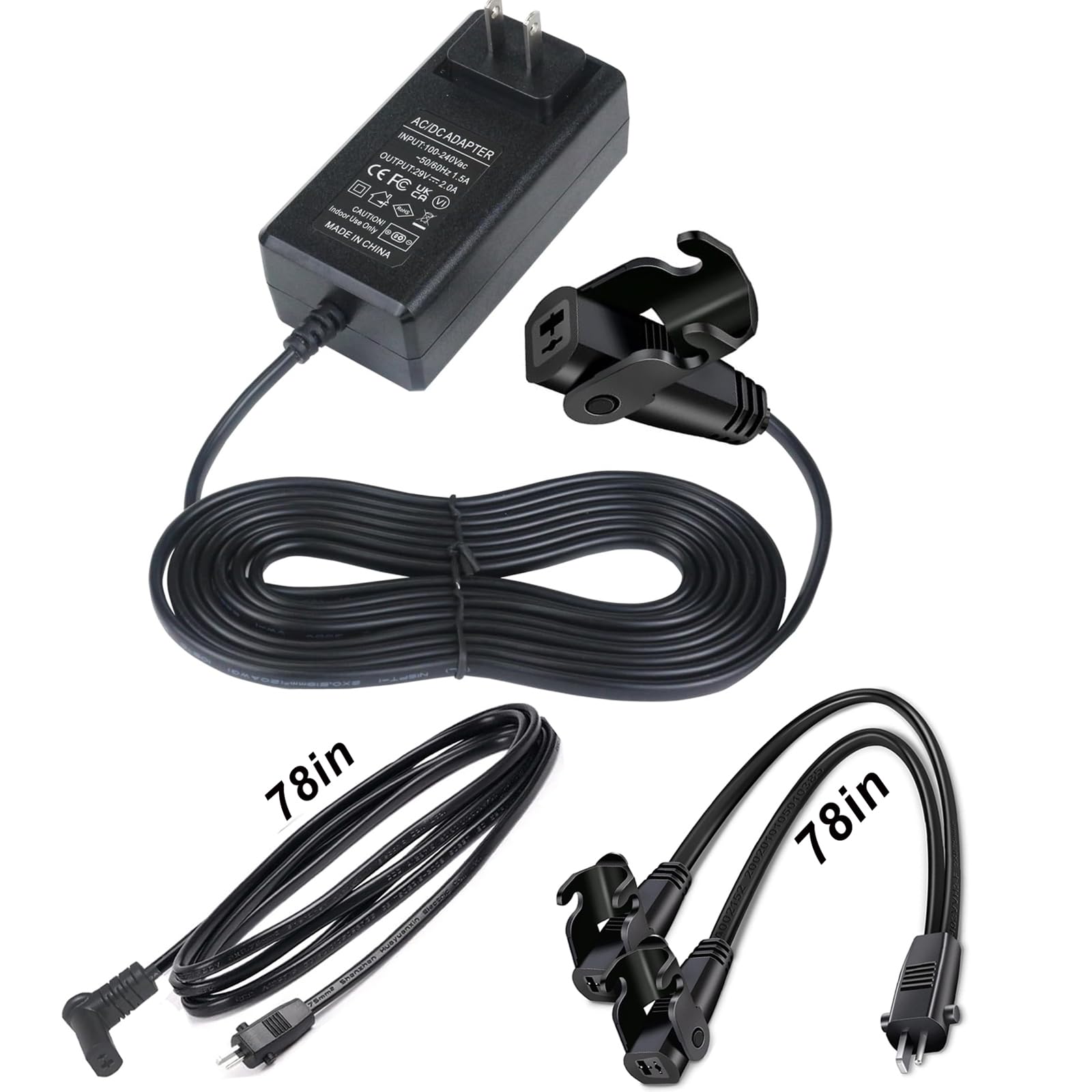 Photo 1 of Universal Recliner Power Supply, AC/DC Power Adapter 2-pin 29V/24V 2A Wall Plug-in Recline Adapter for Electric Recliner/Sofa/Couch/Lift Chair/Standing Desk Compatible with Most Makes & Models ?