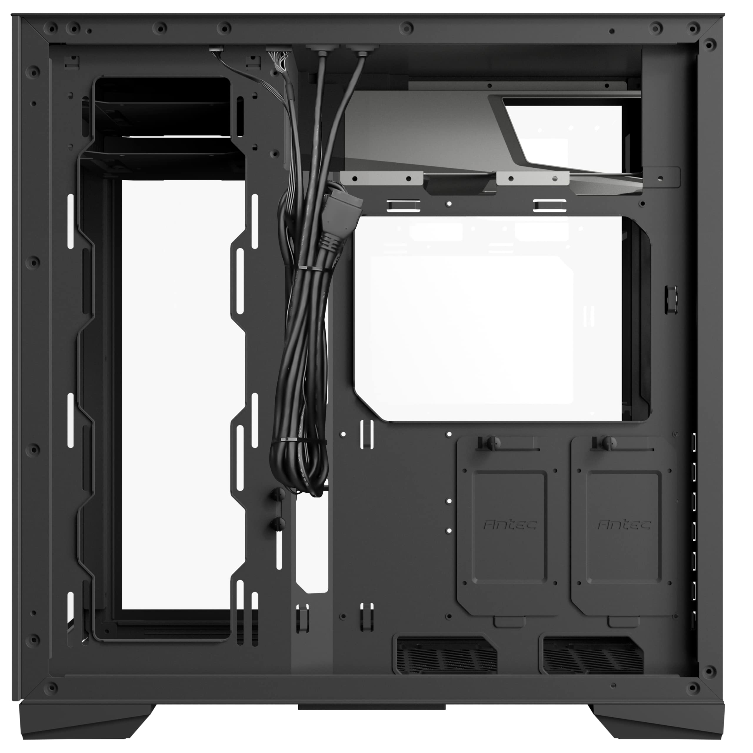 Antec Performance Series P120 Crystal E-ATX Mid-Tower Case, Tempered Glass Front & Side Panels White Led USB3.0 X 2, Aluminum Vga Holder Included - PC