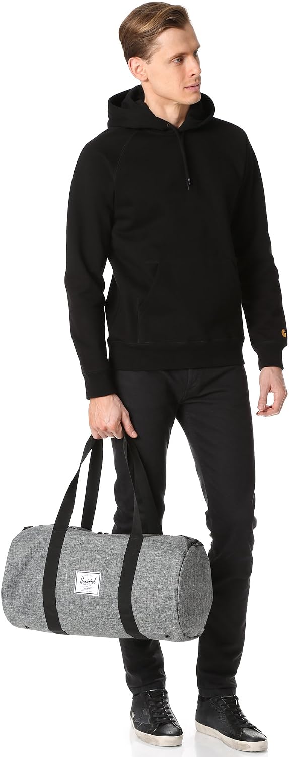 Herschel Supply Sutton Duffel Bag, Raven Crosshatch/Black, Mid-Volume 28.0L - Image 3