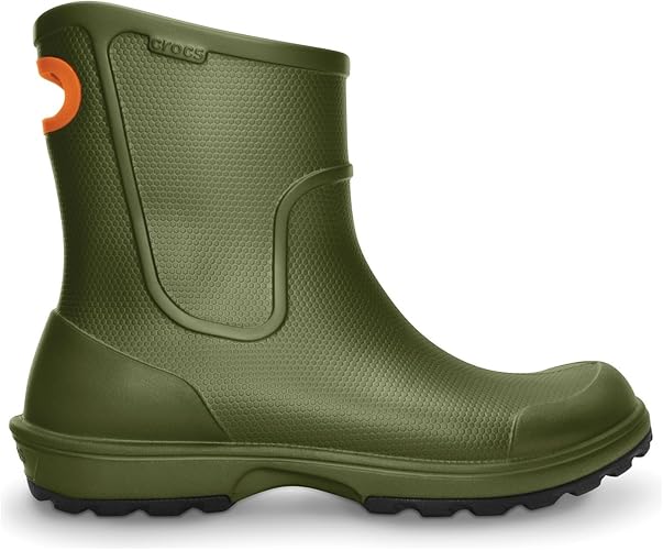 Amazon クロックス メンズ ウェリントン レインブーツ 紳士靴 長靴 アウトドア 男性用 9 Uk グリーン Crocs クロックス レインシューズ