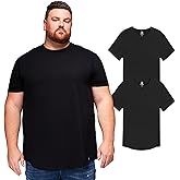 STRONGSIZE Men's Big and Tall Shirts – Stretch T-Shirt for Casual Wear (Available in Longer and Regular Length)