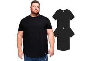 STRONGSIZE Men's Big and Tall Shirts – Stretch T-Shirt for Casual Wear (Available in Longer and Regular Length)