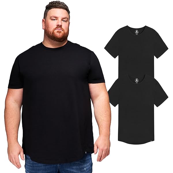 STRONGSIZE Big & Tall Pocket T Shirts for Men – Premium Stretch