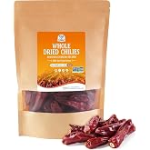52USA Whole Dried Red Chili Peppers, Mild Spicy, 4 oz Premium Dried Chiles | 100% Natural Sichuan Dried Chilis, Non GMO, Great for Mexican &amp; Asian Recipes, Authentic Premium Dried Sichuan Red Pepper