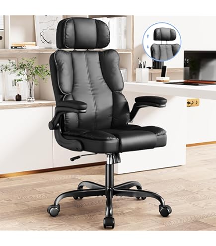 High Back Amazon Leather Desk Chair Office Star Ergonomic Leather