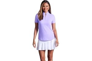 IBKUL Athleisure Wear Sun Protective UPF 50+ Icefil Cooling-Short Sleeve Mock Neck-87000