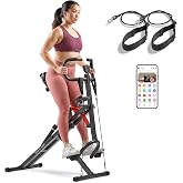 Sunny Health &amp; Fitness Row-N-Ride Trainer for Full-Body Home Exercise | Adjustable Resistance, Up to 330LB Capacity, Full-Body Training, Adjustable Seat/Handle, SunnyFit App, Compact