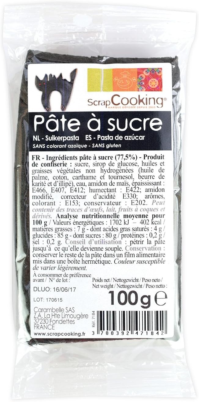 Pate A Sucre Noir 100g Scrapcooking Amazon Ca Home Kitchen