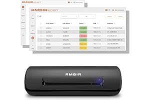 AMBIR DS687 ID Scanner with Software - Automatic Data Extraction for Age Verfication, No Subscription One Time Purchase