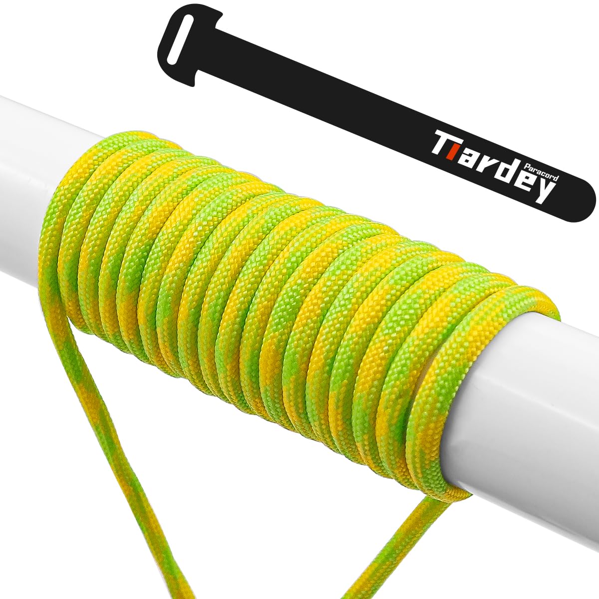 Tiardey PRN-039 Paracord 4mm 100ft (31m) 9 Core Strand,Tear-resistant,Nylon Cord,Mil Spec Type III Paracord,Holds up to 250kg for Outdoor Survival Camping