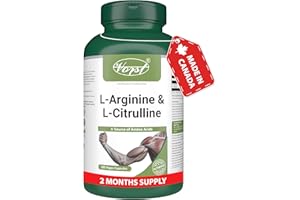 VORST L-Arginine & L-Citrulline Supplement 180 Vegan Capsules | Muscle Protein Synthesis | Amino Acids Complex | Max Strength