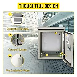VEVOR Electrical Enclosure, 12'' x 12'' x 8'', UL