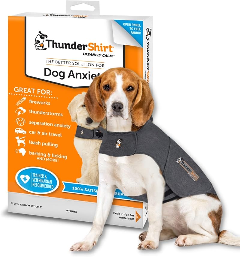 ThunderShirt Dog Calming Jacket Medium Grey