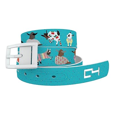 Fashionable Unisex Goat Pajama Party Belt with White Dominican