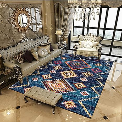 Amazon ラグマット 北欧 じゅうたん カラー 民族風 おしゃれ 軽量 カーペット アジアン ペルシャ絨毯 センターラグ 長方形 リビング 居間用 サラサラの手触り 滑り止め モダン 洗える ずれない 耐磨耗 防音 40 60 抗菌 厚手 玄関マット ラグ カーペット オンライン通販