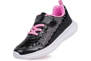 Toandon Toddler Kids Sneakers Sparkle Fashion Glitter Sequins Canvas Shoes
