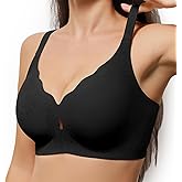 Women No Underwire Wave Bras Seamless Full Coverage Push Up Wireless Bra Supportive Bralettes Comfortable Lift Everyday Bras