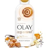 Olay Body Wash for Women, Cozy Caramel with Maple &amp; Vanilla Scent, 22 fl oz | 24/7 Skin-Loving Freshness &amp; Radiant Skin | Plant-Based Cleansers, Vitamin B3 &amp; Antioxidant | Holiday Limited Edition