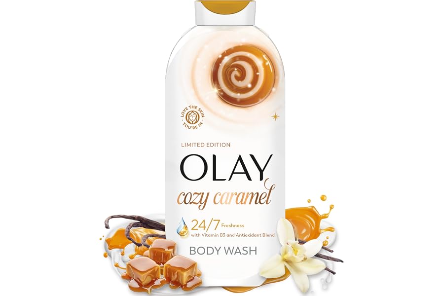 Olay Body Wash for Women, 24/7 Holiday Freshness, Plant Based Cleansers, Vitamin B3 & Antioxidant Blend, For All Skin Types,