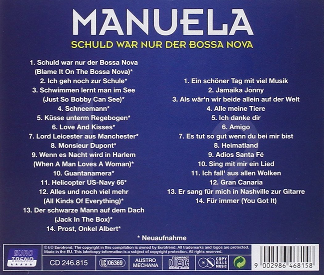 Manuela Schuld War Nur Der Bossa Nova Amazon Com Music