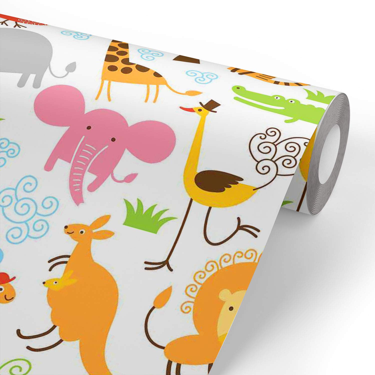 ArtzFolio Cute Animals PVC Vinyl Wallpaper Roll | Self-Adhesive Peel