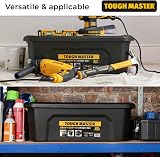 TOUGH MASTER 30L Storage Box Medium Durable Plastic Reinforced Lid Secure view 8