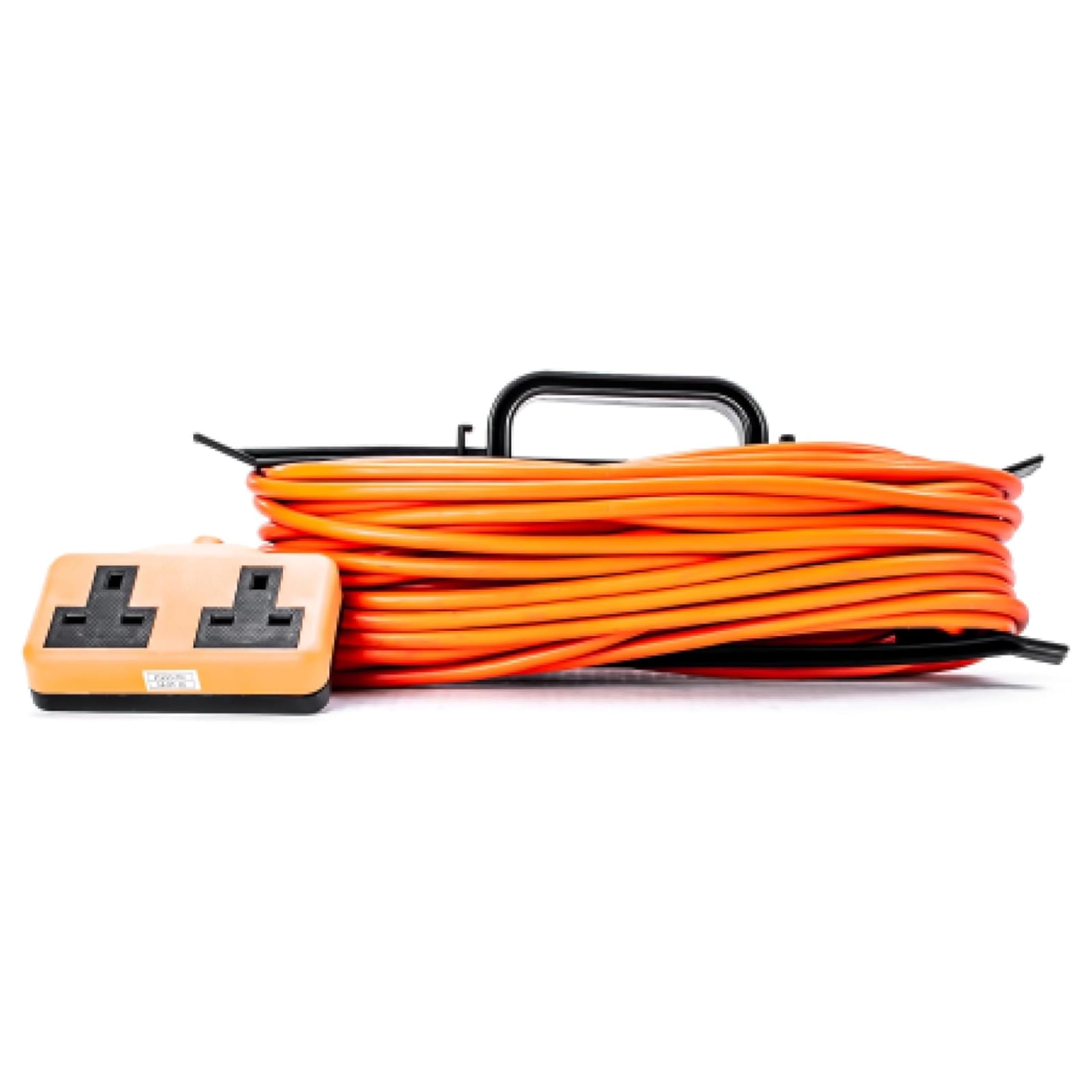 STATUS 25m Extension Lead, Twin Socket, Heavy Duty, Orange, 13 Amp, Outdoor Cable, Ideal for Garden, Site Work, DIY, Power Tools, High Visibility Design (S25M2W13AHFREXT2) — image 1