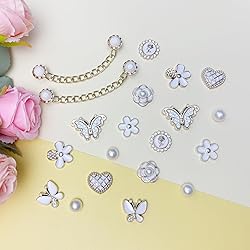 20Pcs Bling Plastic Shoe Charms for Clog Sandals