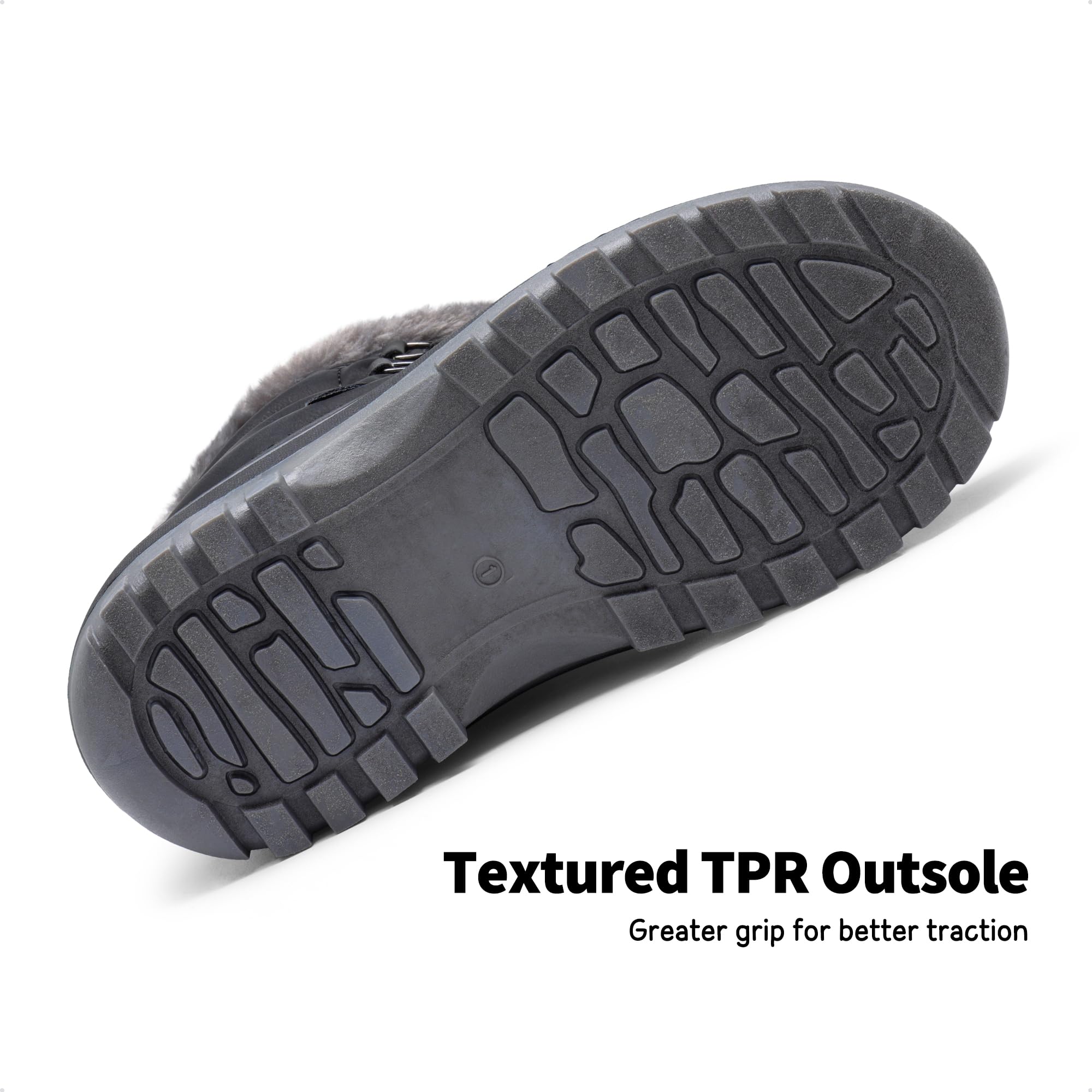 DREAM PAIRS Boys & Girls Faux Fur-Lined Winter Snow Boots for Little/Big Kids