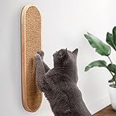 7 Ruby Road Cat Wall Scratcher, Indoor Sisal Scratch Pad Board | Aesthetic Cat Scratcher, Wall-Mount or Floor Use, Solid Rubberwood Frame, Helps Protect Furniture