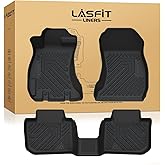LASFIT Floor Mats for Subaru Crosstrek 2016-2017/XV Crosstrek 2013-2015/Impreza 2012-2016/WRX 2015-2021,Custom Fit TPE All Weather Floor Liners 1st & 2nd Row for Subaru Car Mats, Black