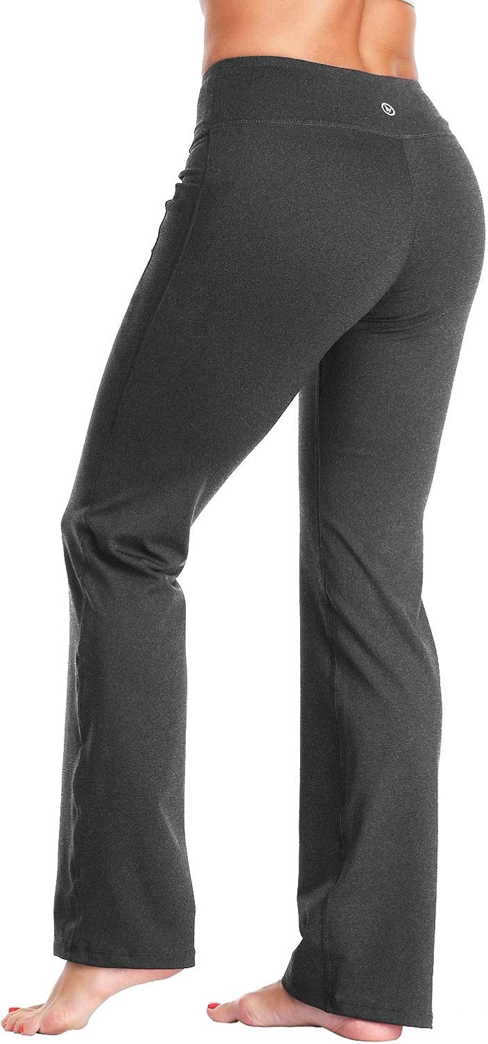 grey flare yoga pants