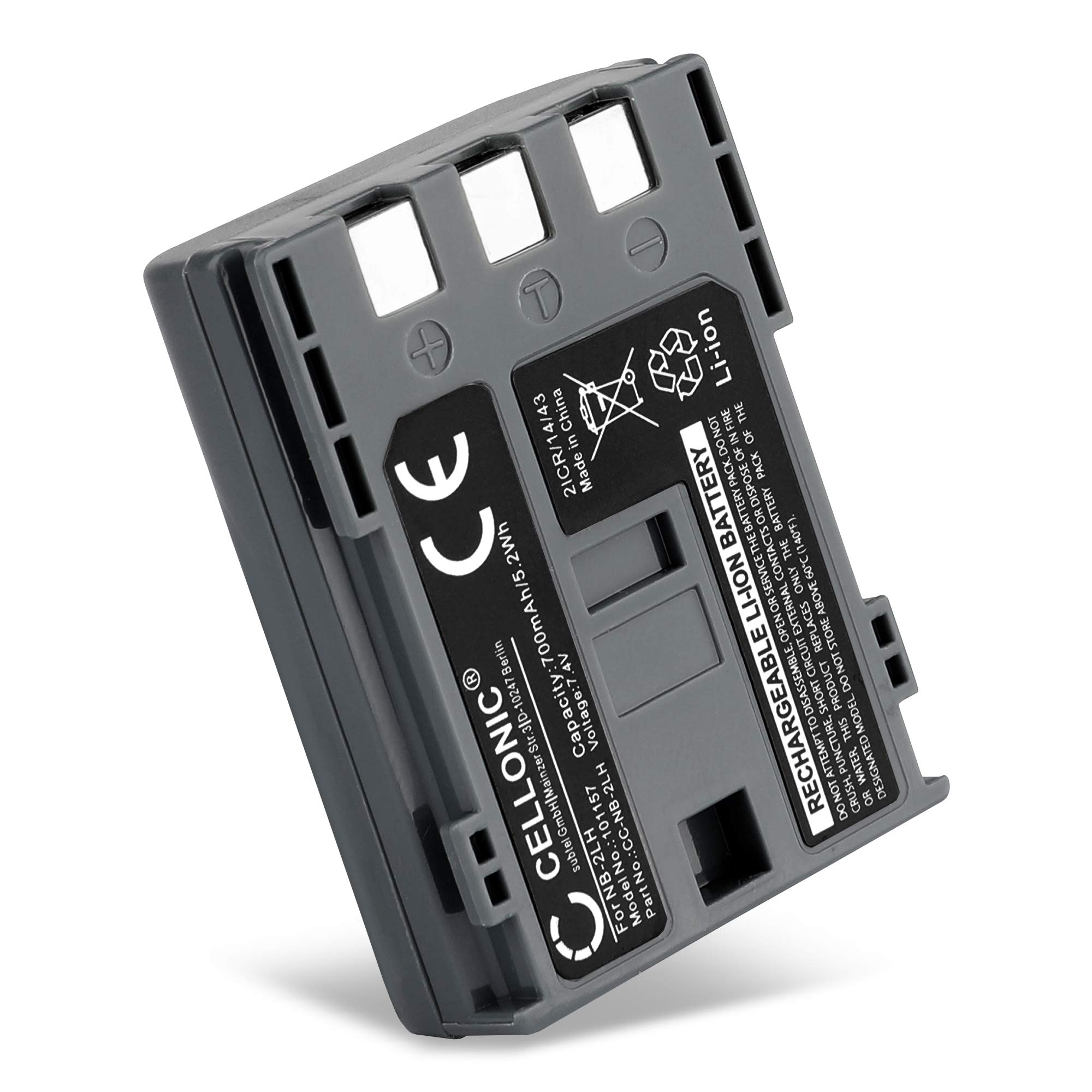 CELLONIC, Battery for Camera compatible with Canon EOS 400D, BP-511, 40D, NB-2LH (7.4V, 700mAh)