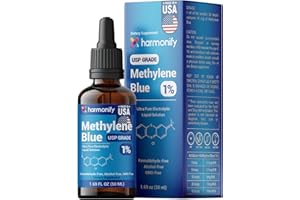 EDNA HOME Methylene Blue 50 ml, Made in USA, 1% USP Grade Formula, Third-Party Tested,