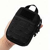 Dotacty Mini Pocket Organizer for Men EDC Gear Storage Pouch Belt/MOLLE-Compatible 6" x 4" x 1.5" Micro Nylon Bag for Multitools Flashlight Knife Pen Field Notebook Tactical Survival Outdoor Gadget