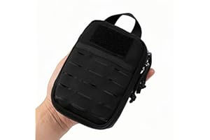 Dotacty Mini Pocket Organizer for Men EDC Gear Storage Pouch Belt/MOLLE-Compatible 6" x 4" x 1.5" Micro Nylon Bag for Multitools Flashlight Knife Pen Field Notebook Tactical Survival Outdoor Gadget