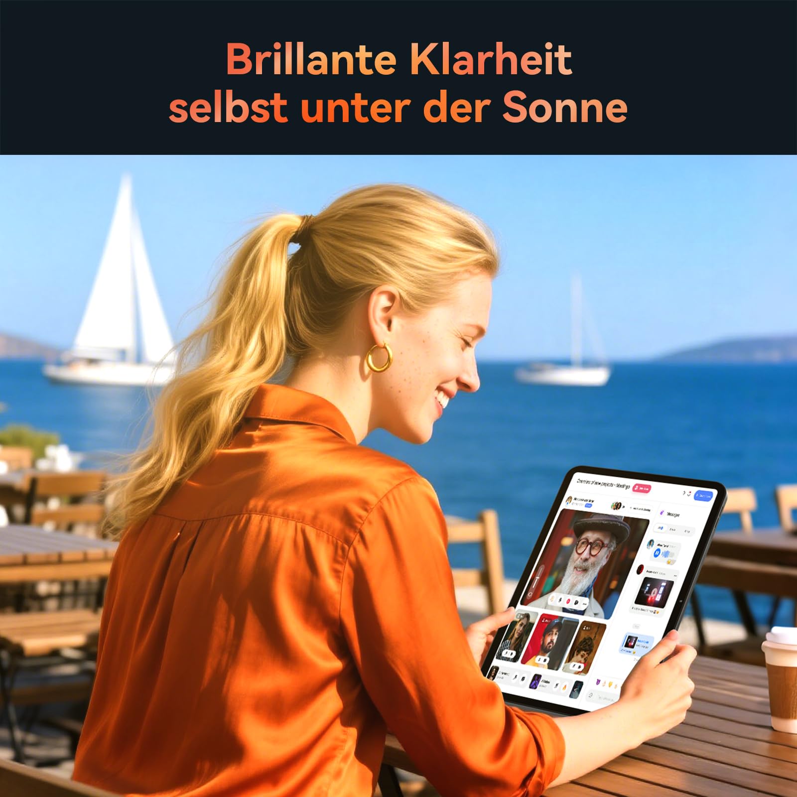 T60 Pro Tablet 13.4 Zoll, Tablet Android 16 mit Tastatur, 120Hz FHD Display, 24GB RAM+256GB ROM, 10000mA, Widevine L1, Octa-Core Gaming Tablet für Studium,Arbeit,inkl. Stift & Maus, 4 Jahre Garantie 8