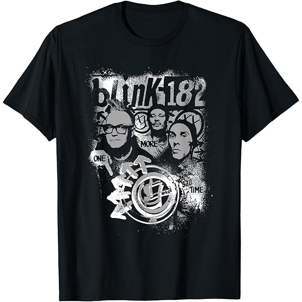 Amazon.com: Blink-182 T Shirt Six Arrow Smile Band Logo Official